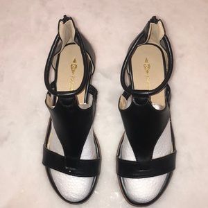 Black Sandal Wedges